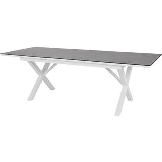 Brafab, Hillmond Spisebord 100x166-226 cm hvid/grå
