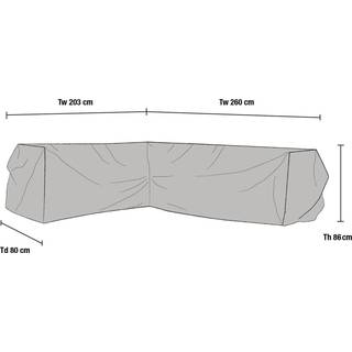 Cover hjørnesofa 203x260 cm