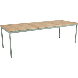 Brafab, Nox Spisebord 90x240 cm Grøn/Teak Brafab