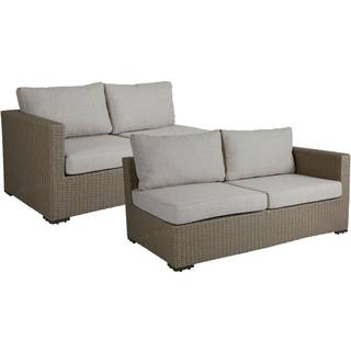 Brafab Funkia Modulsofa Endestykker 2-pak /sand - Udendørs sofaer Syntetisk Rattan Beige - 3895HV-20-02