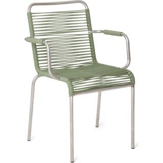 Fiam Mya Spaghetti Spisebordsstol med Armlæn Sage Green