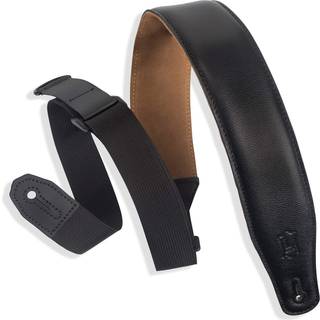 Levy's Leather Right Height Garment Leather 2.5 Guitarremmen Black