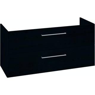 Dansani Mido underskab med skuffer 120 x 44 cm til Lotto XXL vask - Sort struktur