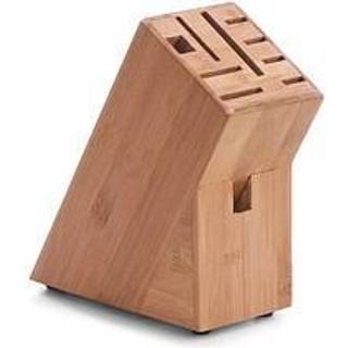 Zeller - Knivblok i bambus - Natur - 22cm x 9cm x 22cm - Erika