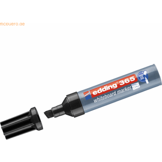 Edding 365-001 sort board marker, tyk skrå spids 2-7mm (10stk.)