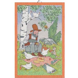 Ekelund Linneväveri Pedersen & Findus viskestykke Picknick