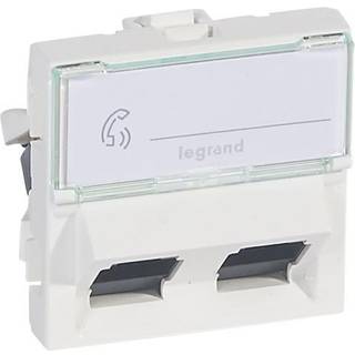 Legrand Mosaic data rj45 2xcat-6 utp 2m 45° hvi
