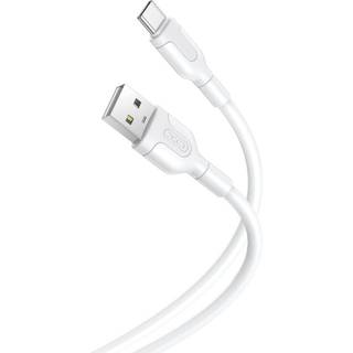 XO NB212 USB-A / USB-C-kabel - 2,1A, 1 m - hvid