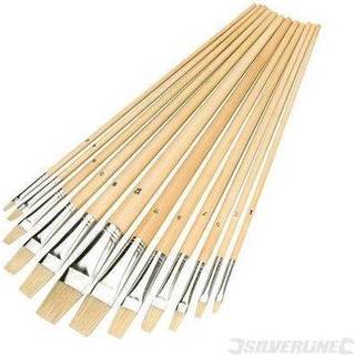 Silverline Artists Malerpenselsæt 12 stk flade spidser