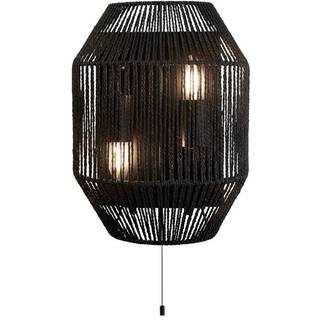 Wicker væglampe, 2 lyskilder