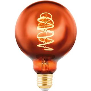 EGLO LED pære G95 Spiral 4W/622 30 lumen kobber dæmpbar E27