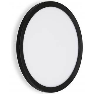Udendørs væglampe Nizza, Ø 28 cm, sort 4.000K