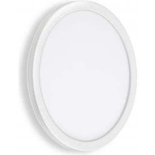 Udendørs væglampe Nizza, Ø 28 cm, hvid, 4.000K