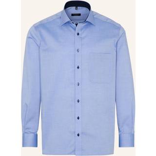 COMFORT FIT Shirt in blue plain
