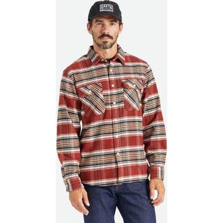 Brixton Bowery Stretch Langærmet Skjorte X Flannel Rød