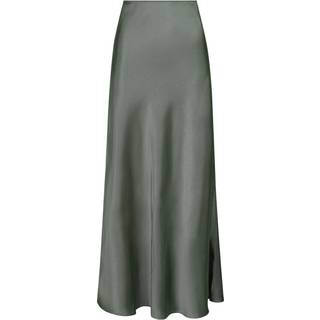 Vicky Heavy Sateen Nederdel, Smoke Green, 42