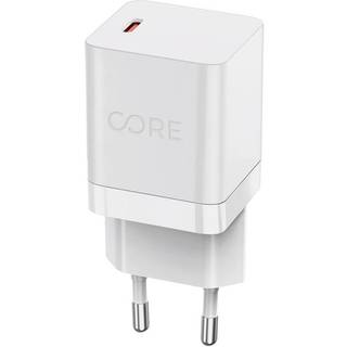 Forever Core 20W Vægoplader m. USB-C - Power Delivery - Hvid