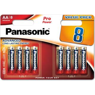 Panasonic Pro Power AA Batterier 8 Stk. Blister