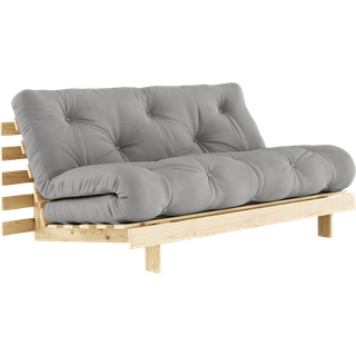 Roots 160 Sovesofa fra Karup Design i Massiv FSC Fyrretræ | Japandi - 746 Grey - Klar lak