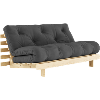 Karup Design Roots Sovesofa M. Madras 160x200 734 Dark Grey/Fyrretræ