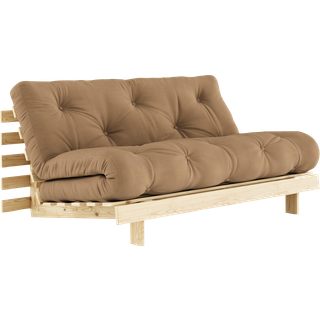 Roots 160 Sovesofa fra Karup Design i Massiv FSC Fyrretræ | Japandi - 755 Mocca - Klar lak