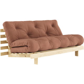 Roots 160 Sovesofa fra Karup Design i Massiv FSC Fyrretræ | Japandi - 759 Clay Brown - Klar lak