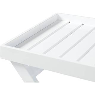 Cinas Tray bakkebord Hvid/mahogny 60 x 40 x 65 cm