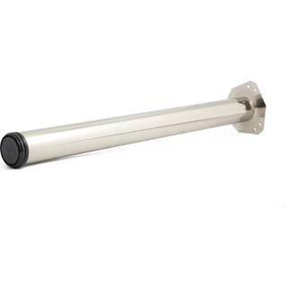 Habo 501 bordben, rund mat nikkel, Ø60 x 1100 mm