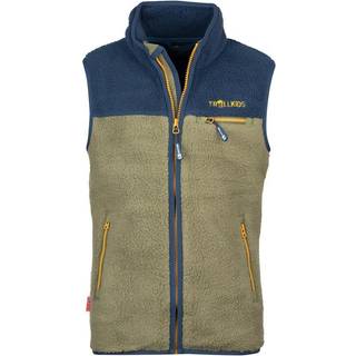 Trollkids Kid's Hemsedal Vest Fleecevest Børn størrelse 104 farve olivengrøn