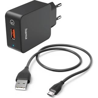 Hama Charger Micro-USB 220V Black 1.5m