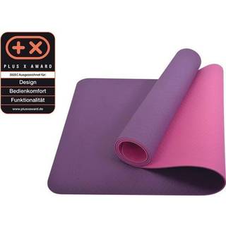 Schildkröt Fitness Yoga Mat 4mm Bicolor størrelse 180 x 61 cm farve lilla
