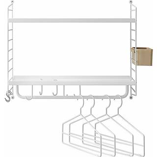 String - String Hallförvaring 58X30 cm 1-pack / Vit - Væghylder - Hvid - Metal/Plast