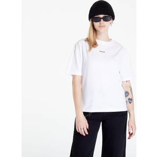 HUGO T-shirt i hvid til kvinder | Stretch jersey