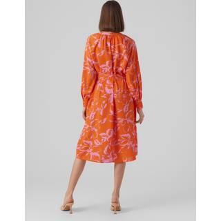 Vero Moda dame kjole VMPOLLIANA - Scarlet Ibis Polliana - XS