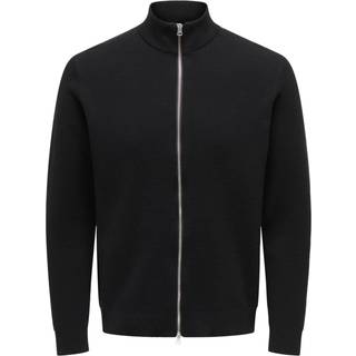 ONLY & SONS Phil Structure Cardigan Zip Knit Dark Navy