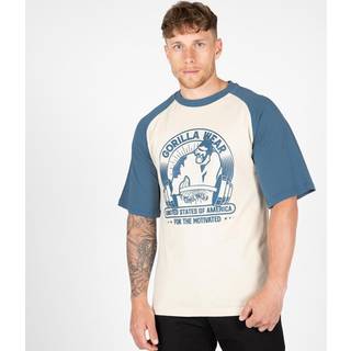 Logan Oversized T-Shirt, beige/blue, xxxxlarge