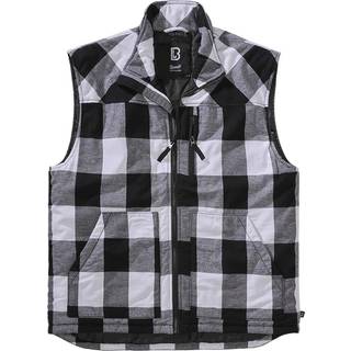 Brandit Lumber Vest Hvid / Sort - 4XL