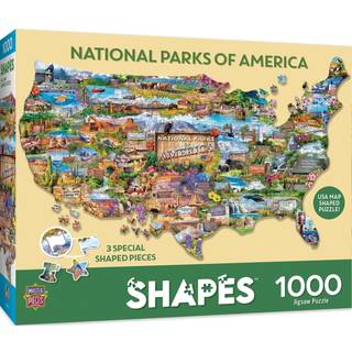 Masterpieces 1000 stykker puslespil for voksne familie eller b?rn - National Parks of America - 34.65 """" x22.09 """"