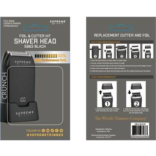 Supreme Crunch™ Double Shaver Replacement Foil Black