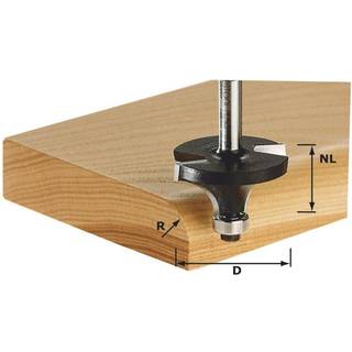 Affasning staffræser med kugleleje guide til Ovolo kantskærer Festool 4/11/51 mm