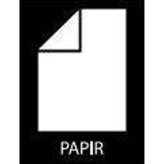 Piktogram til Papir 12 x 12 cm Fritlagt hvid (111)