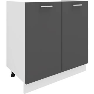 Esilo underskab køkken 80 cm til vask hvid, grå.