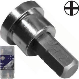 BATO 1/4" Bits Ph2 m/dybdestop. 10 stk. pk. (4749)