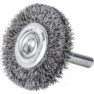 LESSMANN Rundbørste med skaft stål/bølget Ø60 x B10-12 mm (416142)