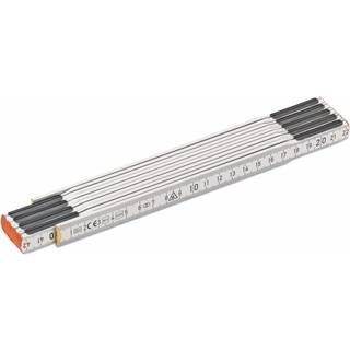 Tommestok Træ Rød 2M 10Led Solar