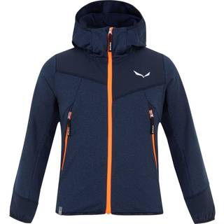 Salewa Kid's Agner Melange PolarLite Full Zip Hoody Fleecejakke Børn størrelse 164 farve blå
