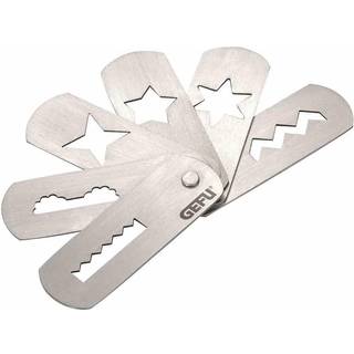 Gefu Cookie Press -vedhæftning (størrelse 7/8) 6,8 cm stål