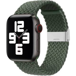 Justerbar flettet Apple Watch rem 38/40/41/42mm - Grøn