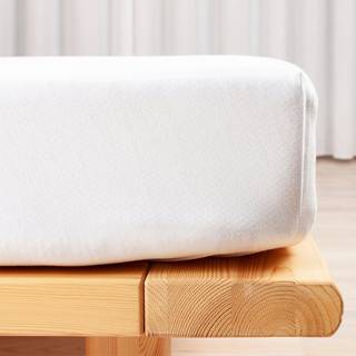 Gots Jersey Boxlagen, Hvid, 140x200x35 cm