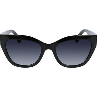 LONGCHAMP Kvinde LO691S 001 Solbriller Plast Sort Grå Cat Eye Normal Skygge